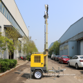 7m mobile vertical telescopic structure light tower